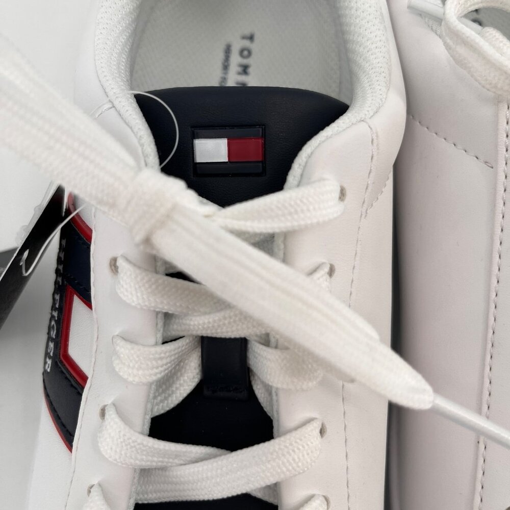 Tommy Hilfiger Jolix Sneakers White Mens Size 9M Synthetic Round Toe Lace Up - Picture 5 of 14
